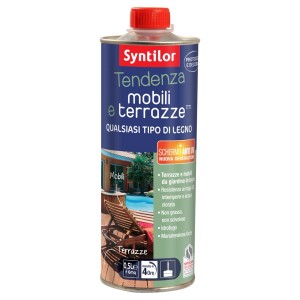 Olio per legno Syntilor per mobili e terrazze, protegge e decora. Adatto a tutti i tipi di legno.
