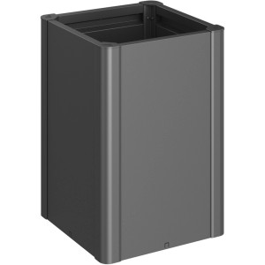 Biohort aiuola rialzata Belvedere Maxi, grigio scuro metallizzato, per giardino e balcone.