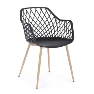 Sedia Optik 58x54xh85,5 cm nero