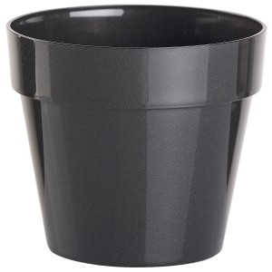 Vaso per piante t.b.t. grigio per interni e giardino.