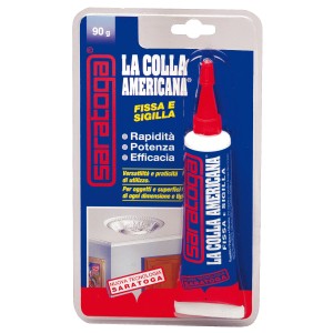 Tubo di adesivo t.b.t. Collanti, ideale per incollare rapidamente ed efficacemente vari materiali.