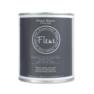 Barattolo di Primer Bianco Universale Fleur, primer bianco per superfici lisce.