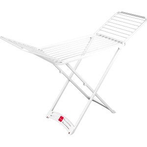 Stendibiancheria t.b.t. bianco in metallo, pieghevole.