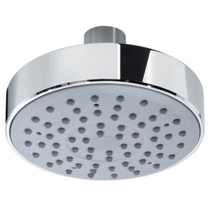 Soffione doccia t.b.t. rotondo cromato, doccia a pioggia a parete.
