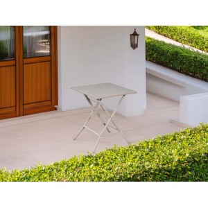 Tavolo da giardino pieghevole in plastica soffiata 61x61xH72 cm