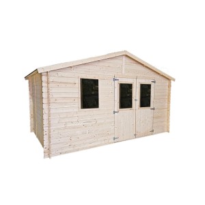 Casetta da giardino in legno Molveno sp 25 mm H236xL396xP249 cm