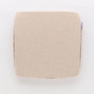 Copricuscino t.b.t. beige in tessuto, quadrato.