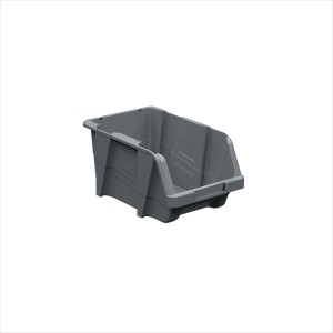 Contenitore in polipropilene grigio basalto 200x330x168 mm