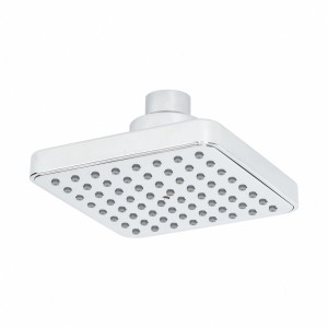 Soffione doccia t.b.t. quadrato cromato per montaggio a soffitto.