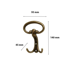 Appendiabiti in zama bronzo