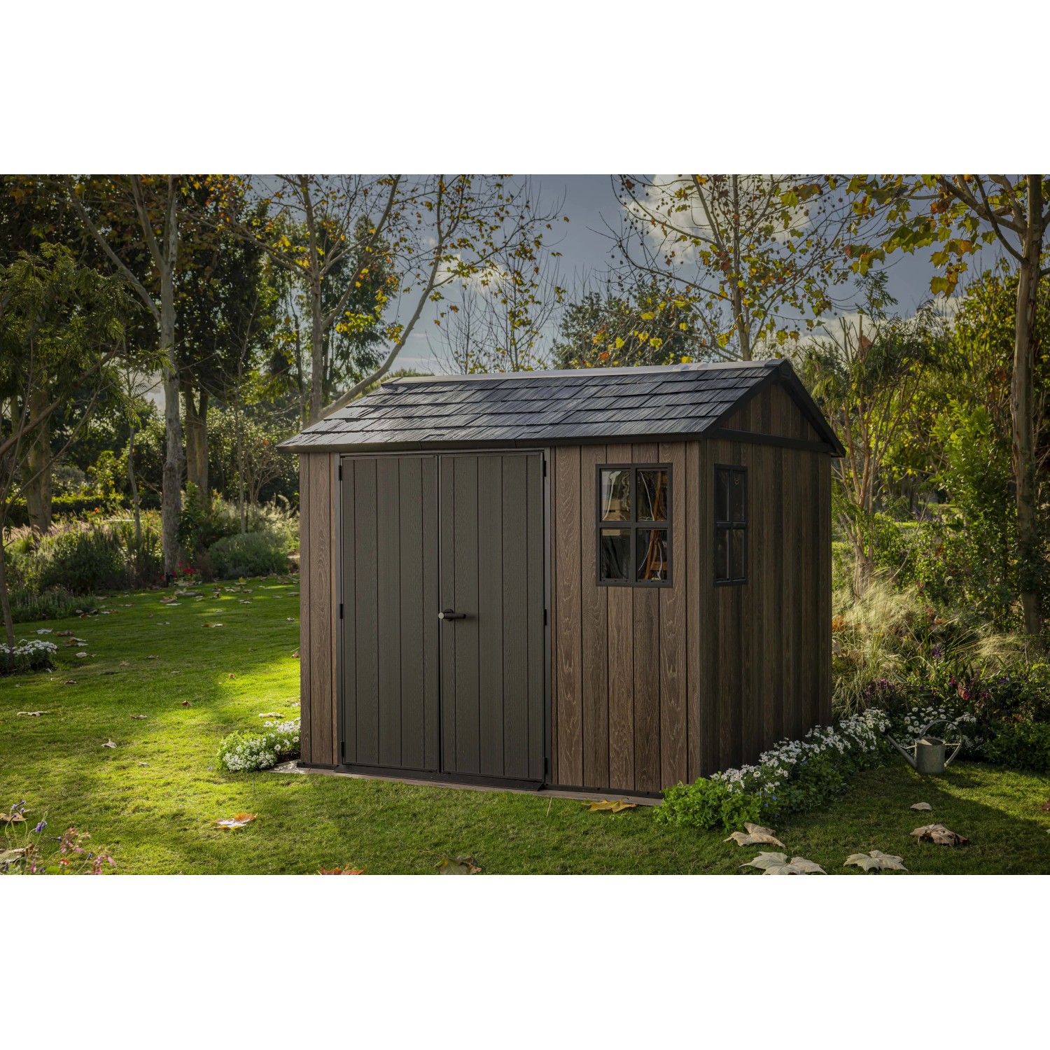 Casetta da giardino in plastica Keter Apex sp.20 mm marrone scuro 5,2 m²_5