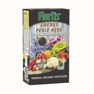 Concime universale Florlis Perle Nere per giardino e piante.