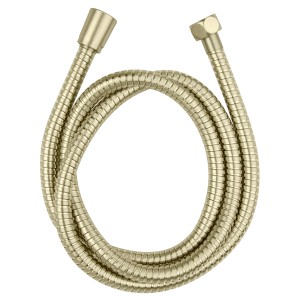 Tubo doccia Wenko EDS KTW 150 cm, oro opaco, in acciaio inox. Tubo flessibile per doccia.
