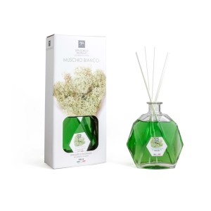 t.b.t. Candela profumata & tea light in bottiglia di vetro verde con bastoncini profumati e confezione.