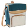 Borsa termica Campingaz Fold'N Cool Minimaxi, 20 l, bianco-turchese, con tracolla e tasca frontale.