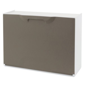 Scarpiera t.b.t. bianca e tortora. Pratico mobile per scarpe.