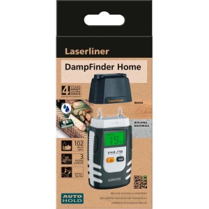 Misuratore di umidità Laserliner DampFinder Home nella sua scatola.