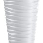 Colonna portapiante bianca Prosperplast con design a onde, alta 75 cm, ideale per interni ed esterni.