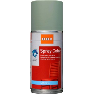 Vernice spray verde, adatta per interni ed esterni.