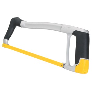 Seghetto per metalli LUX Professional 300 mm con telaio in alluminio pressofuso e lama gialla.