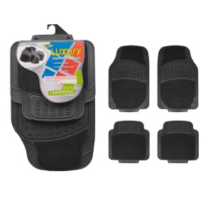 Tappetini auto neri, set da 4 pezzi, universali per auto. Cura dell'auto.