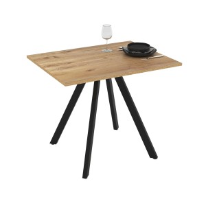 Tavolo da pranzo fisso Lucas rovere 90x70x75 cm