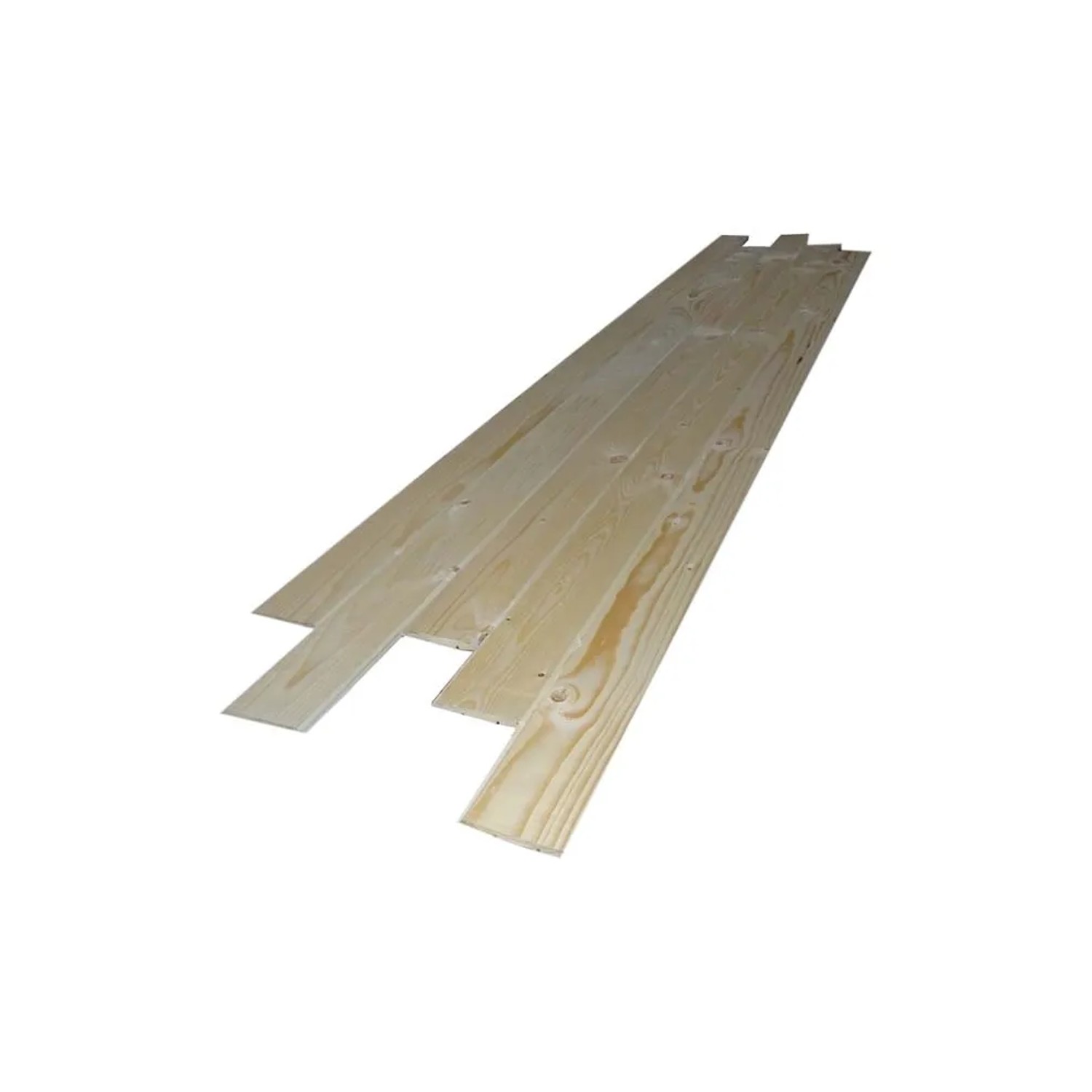 Perline in legno chiaro, adatte per rivestimenti di pareti e soffitti.
