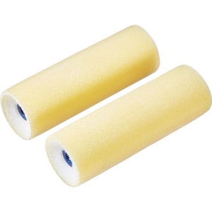 Due rulli flock LUX, 11 cm, per vernici e smalti su superfici lisce. Set di rulli per pittura.