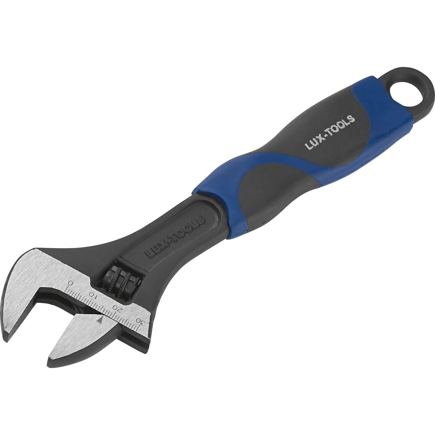 Chiave a rullino LUX Comfort 200 mm con ganascia regolabile e impugnatura ergonomica.