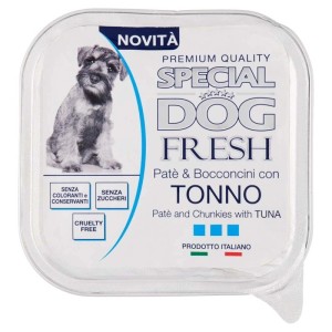 Cibo umido per cani Monge Fresh Paté e Bocconcini tonno 150 gr