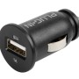 Adattatore USB nero per accendisigari auto, 1A.