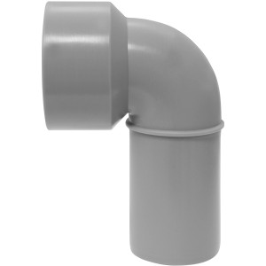 Curva HT grigia per tubi di scarico.