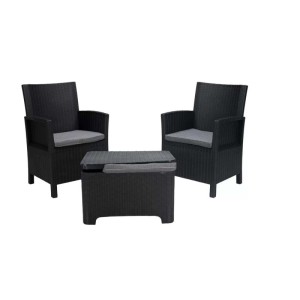 Salotto da giardino Rimini greenpol antracite 2 posti