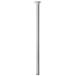 Gamba per tavolo Hettich, alta 800 mm, effetto alluminio, per mobili.
