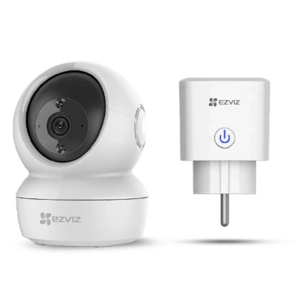 Telecamera da interno motorizzata Ezviv C6N Smart Home con presa smart T30-B