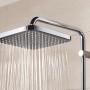 Grohe QuickFix Vitalio Start 250 Cube set doccia con soffione a pioggia in funzione.
