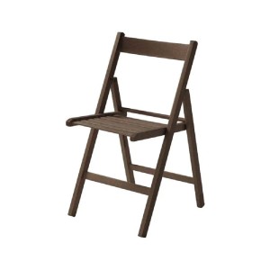 Sedia pieghevole Nancy 79x42,5x47,5 cm noce
