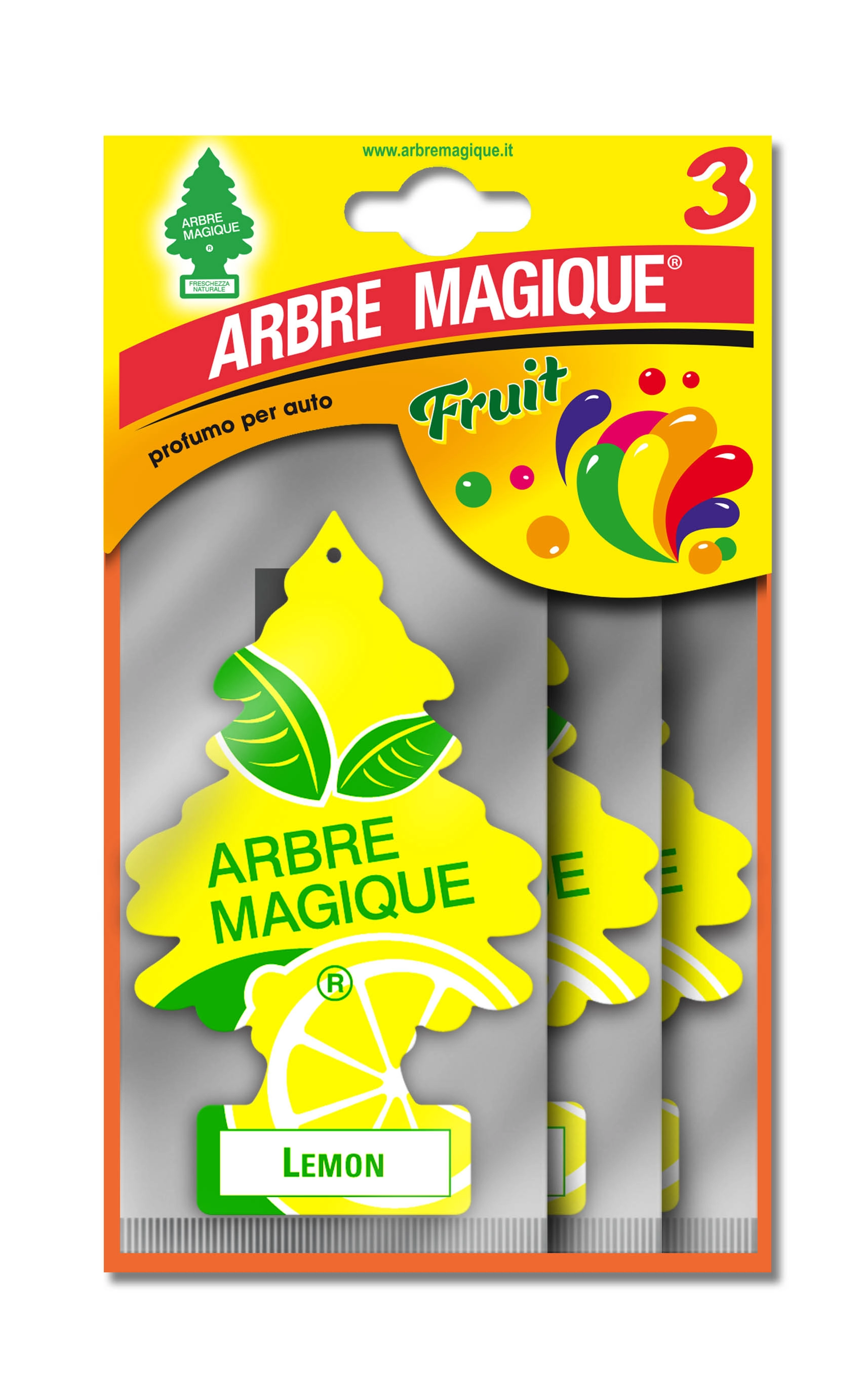 Deodorante auto Arbre Magique tris Lemon