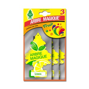 Confezione da 3 Arbre Magique Fruit Lemon per auto