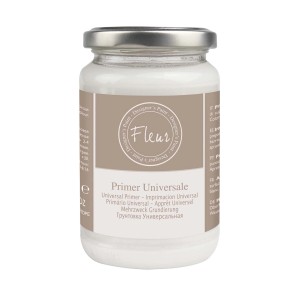 Primer universale Fleur in barattolo di vetro per progetti di pittura fai-da-te.