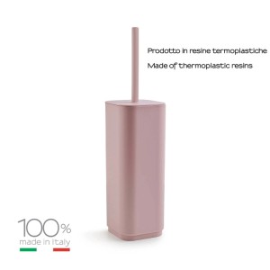 Scopino bagno Seventy in resine termoplastiche rosa matt