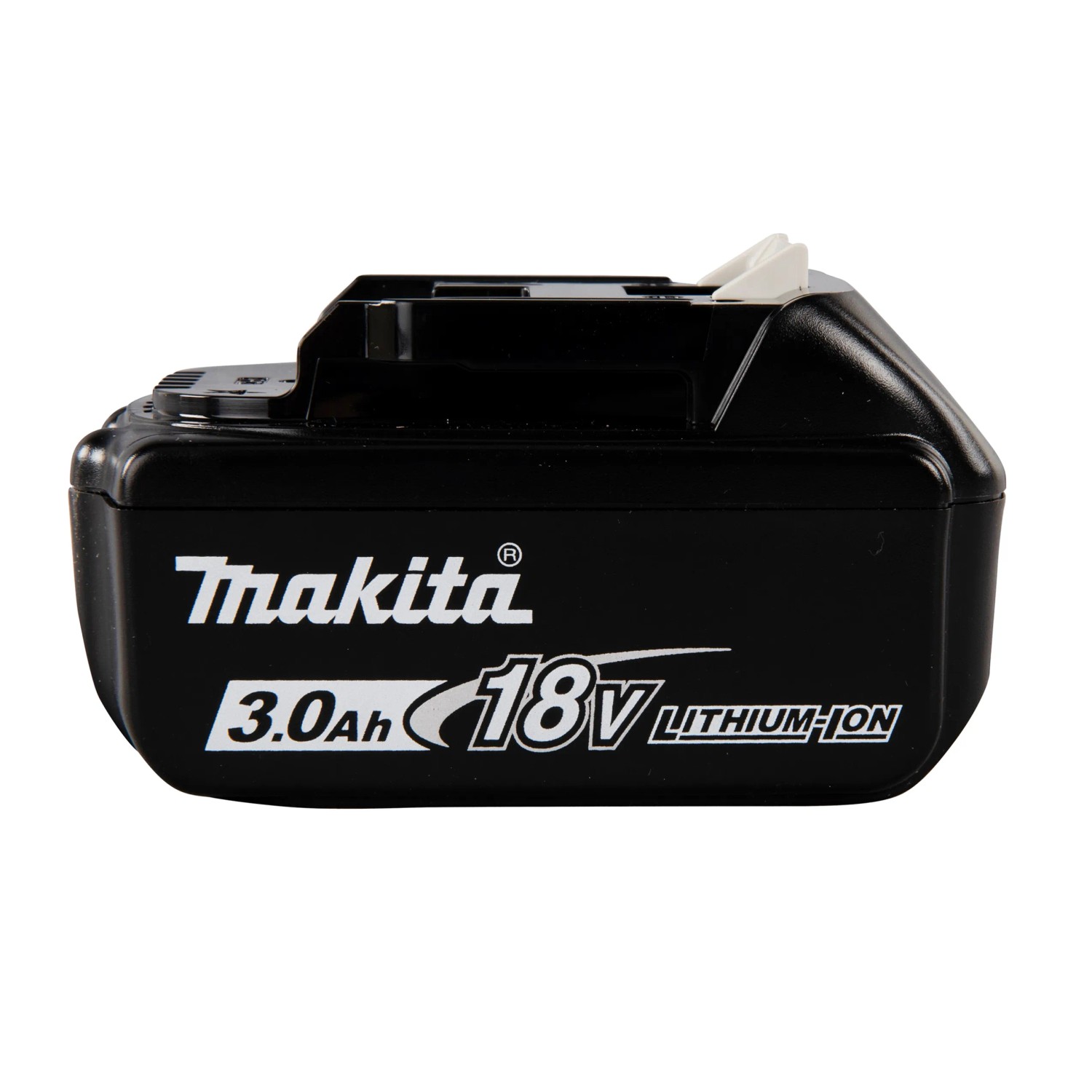 Batteria Makita 18V, 3 Ah agli ioni di litio per trapano avvitatore a percussione.