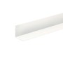 Profilo angolare asimmetrico Arcansas in PVC bianco, 10x1000 mm.