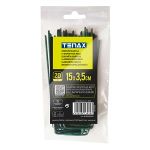 Chiodi ad "U" per fissaggio 15x3,5 cm verde 10 pz