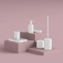 Scopino bagno Brenda in resina bianco matt_5