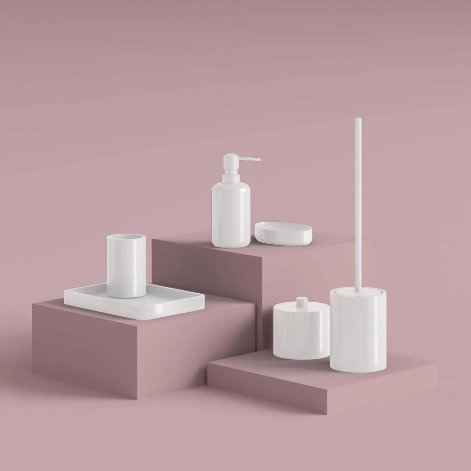 Scopino bagno Brenda in resina bianco matt_5