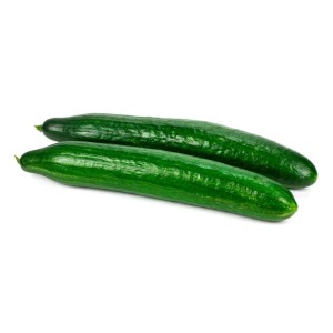 Due cetrioli verdi freschi, Ortaggi da frutto.