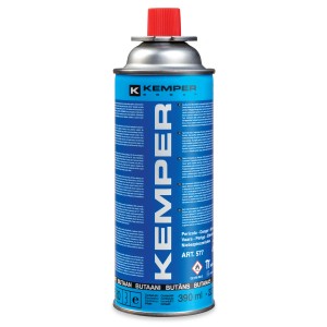Cartuccia gas blu Kemper per fornelli e lampade da campeggio.