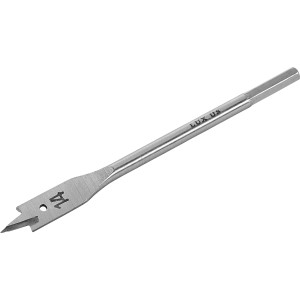 Punta per legno piatta LUX, diametro 14 mm, per fori precisi nel legno.