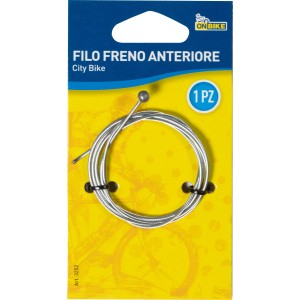 Cavo freno anteriore per bici, color argento, per riparazioni e ricambi.